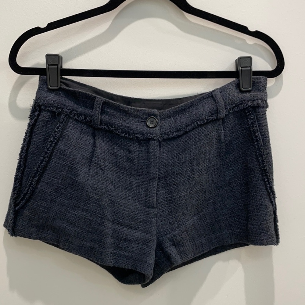 Elizabeth and James Elegant Tailored  Navy Blue Shorts
